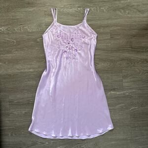 Vintage 2000s coquette silky pastel dress